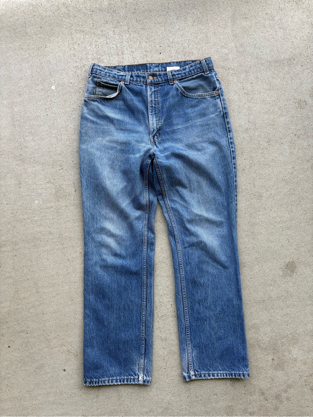 Vintage Levis 619 Orange Tab Jeans Mens 33x30 Made in Canada Denim Straight Leg